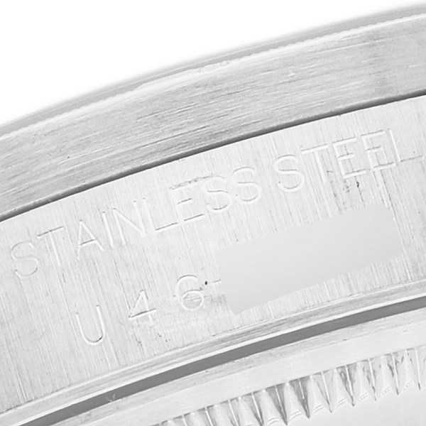 Rolex Air King 34 Salmon Dial Engine Turned Bezel Steel Mens Watch 14010