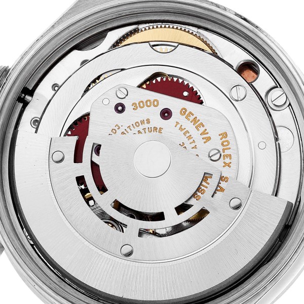 Rolex Air King 34 Salmon Dial Engine Turned Bezel Steel Mens Watch 14010