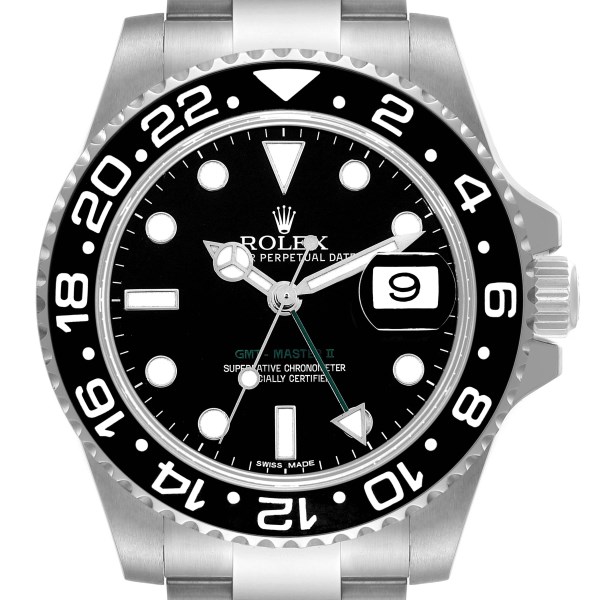 Rolex GMT Master II Black Dial Ceramic Bezel Steel Mens Watch 116710 Box Card Rolex GMT Master II Black Dial Ceramic Bezel Steel Mens Watch 116710 Box Card