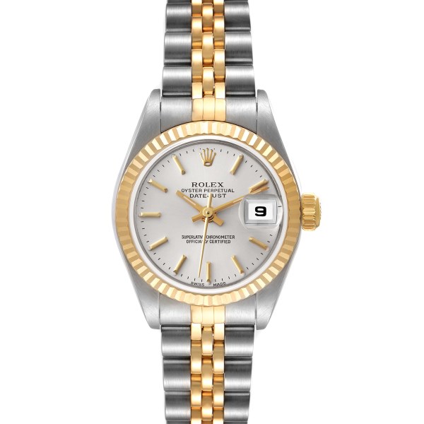 Rolex Datejust Steel Yellow Gold Silver Dial Ladies Watch 79173