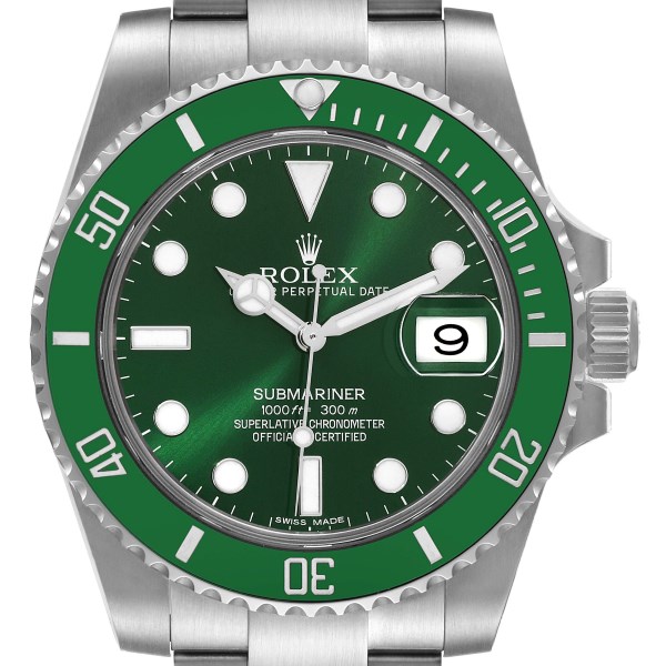 Rolex Submariner Hulk Green Dial Bezel Steel Mens Watch 116610LV Box Card