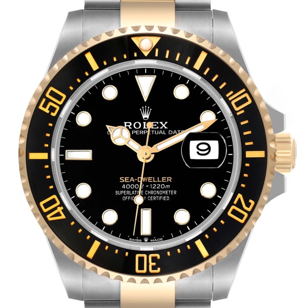 Rolex Seadweller Black Dial Steel Yellow Gold Mens Watch 126603 Unworn