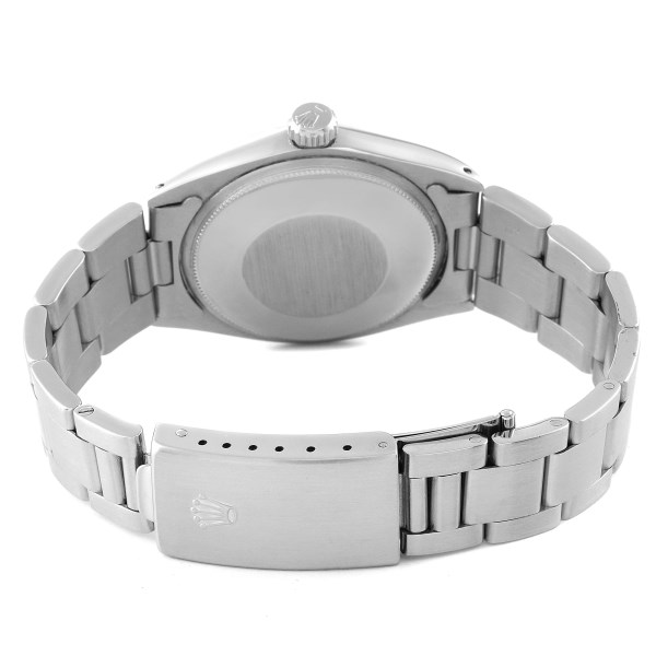 Rolex Date Grey Ghost Dial Smooth Bezel Steel Vintage Mens Watch 1500