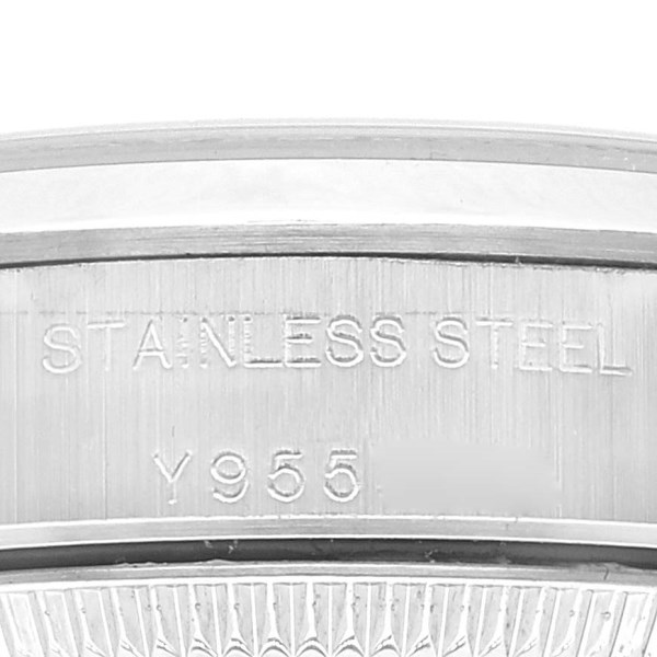 Rolex Oyster Perpetual 24mm Black Dial Steel Ladies Watch 76080 Papers