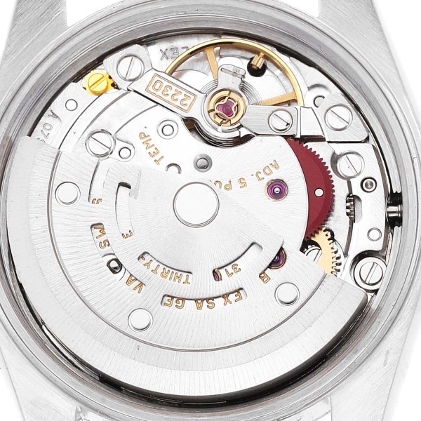 Rolex Oyster Perpetual 24mm Black Dial Steel Ladies Watch 76080 Papers