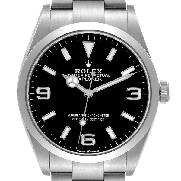 Rolex Explorer I 36mm Black Dial Stainless Steel Mens Watch 124270 Unworn Rolex Explorer I 36mm Black Dial Stainless Steel Mens Watch 124270 Unworn