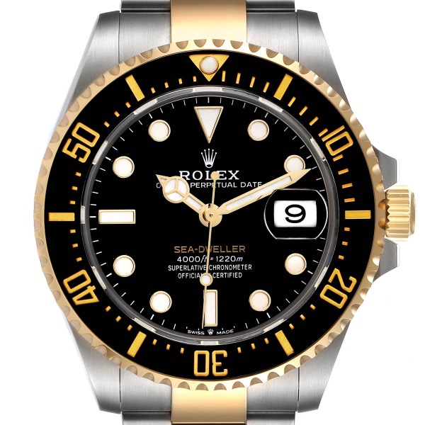 Rolex Seadweller Black Dial Steel Yellow Gold Mens Watch 126603 Unworn
